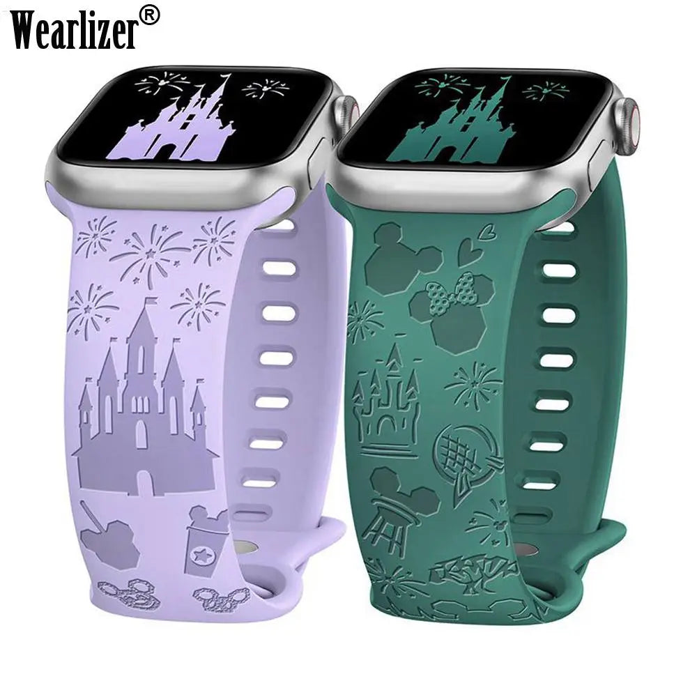 2 Pack Disney Engraved Apple Watch Strap