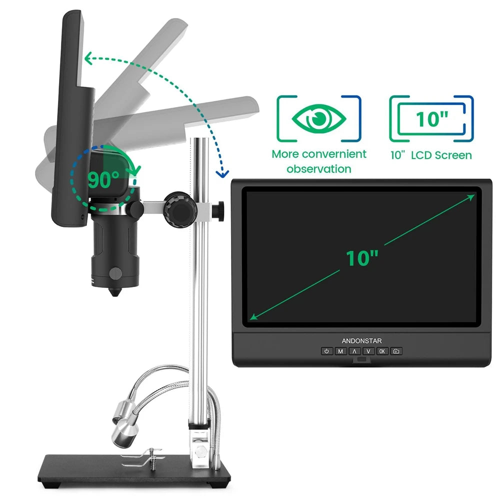 Digital Microscope with 10 inch 1080P LCD Display
