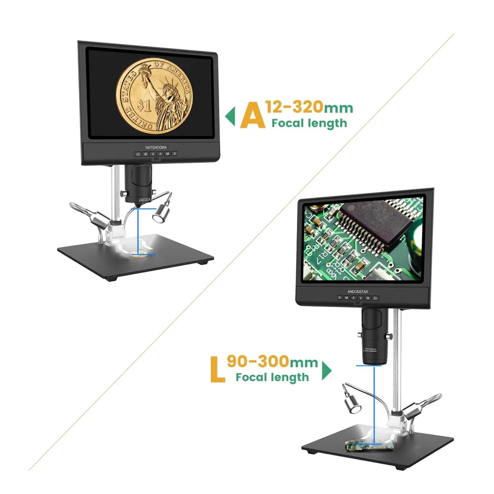 Digital Microscope with 10 inch 1080P LCD Display