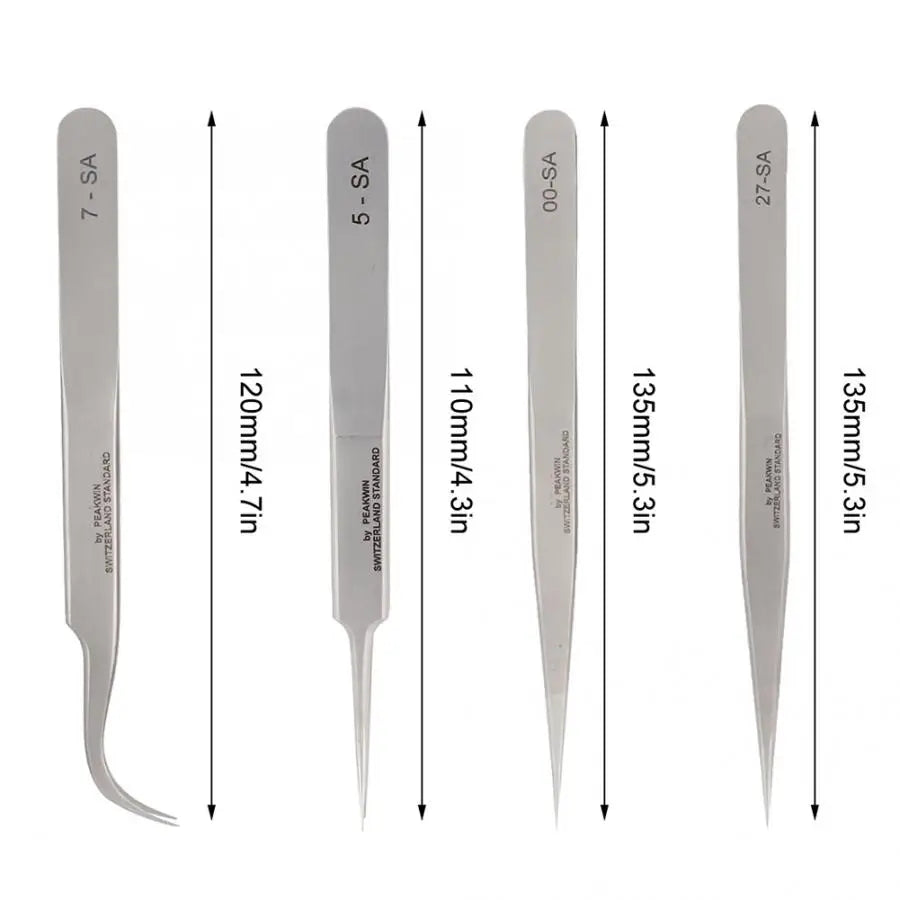 Stainless Steel Antimagnetic Watchmaker Tweezers