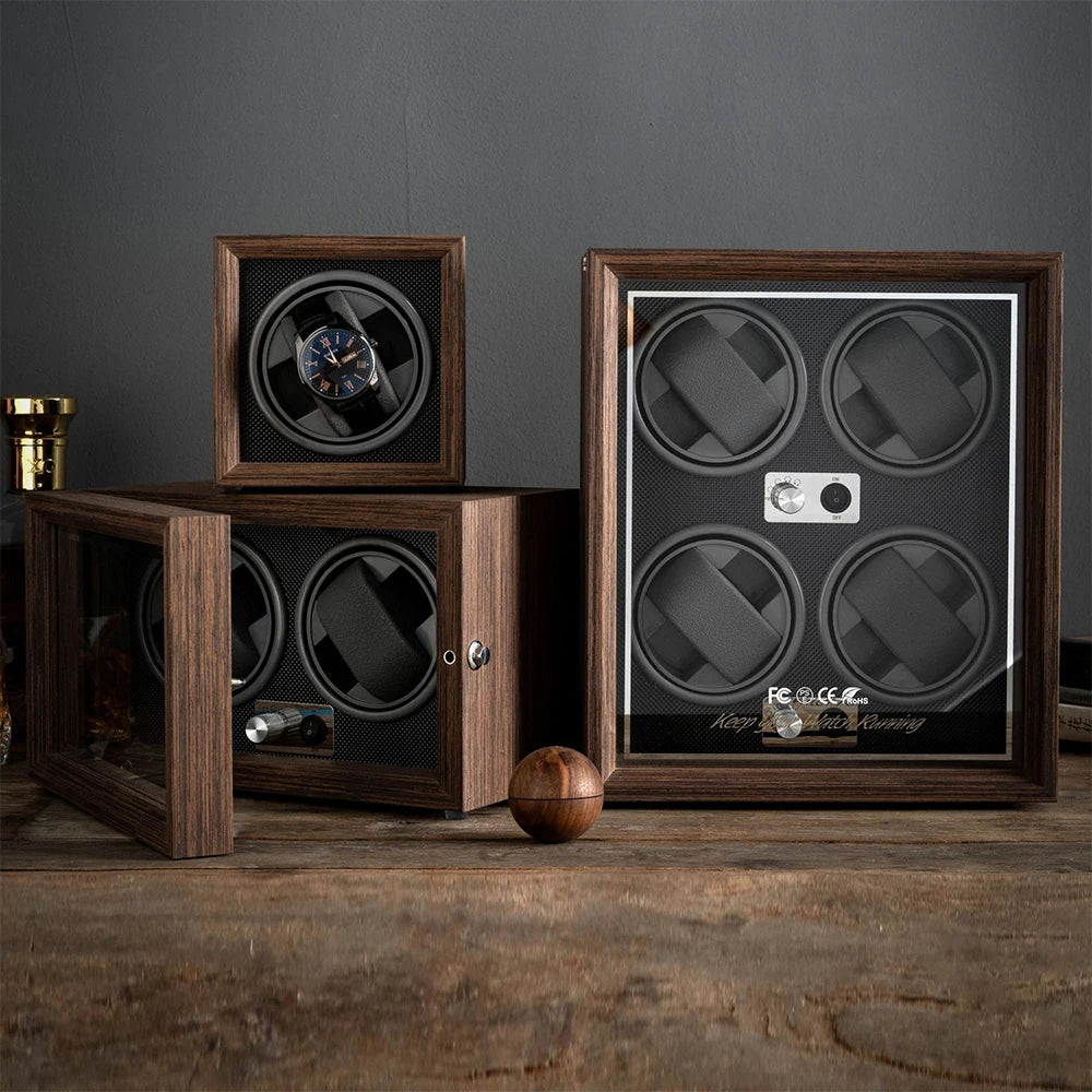 Luxurious 4 Watch Winder Case