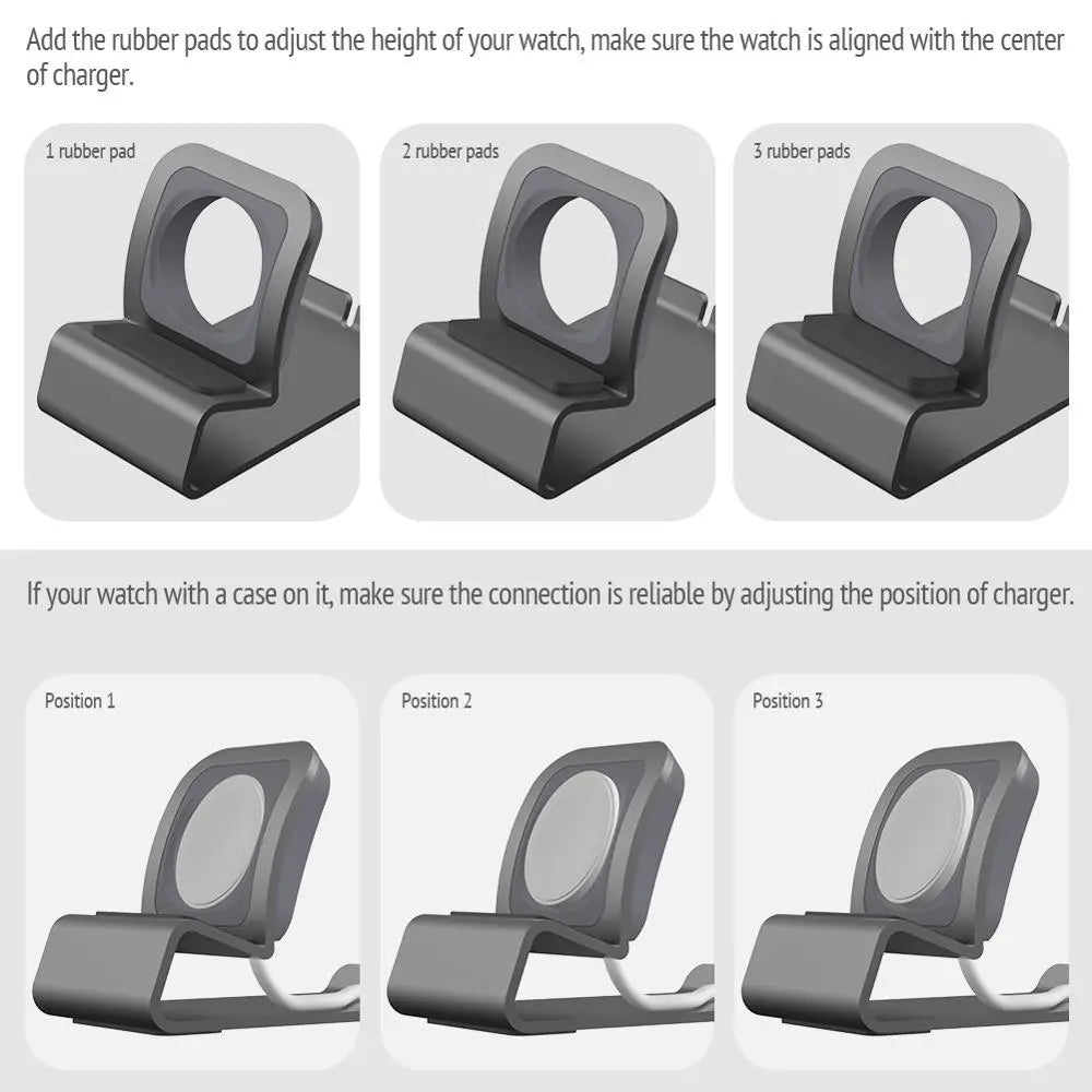 Apple Watch Silicon Dock Station Charging Holder