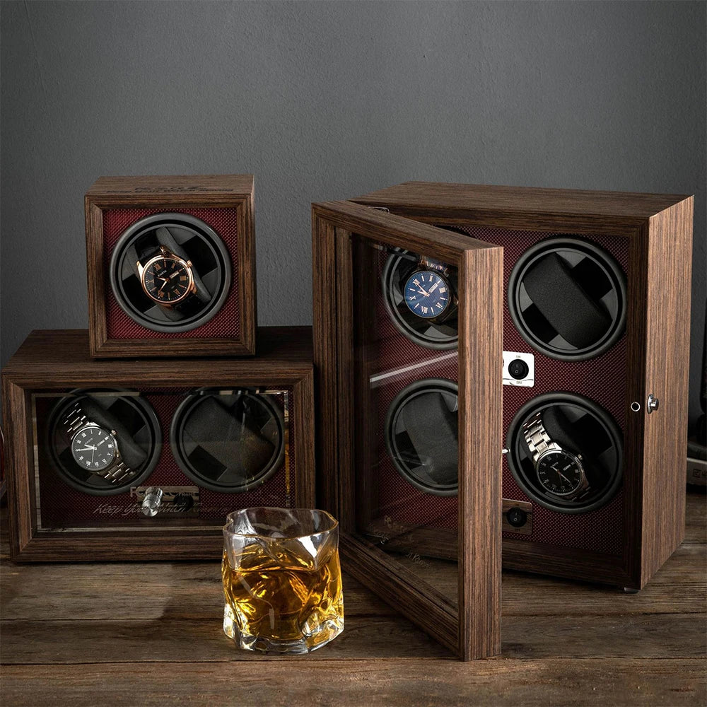 Luxurious 4 Watch Winder Case