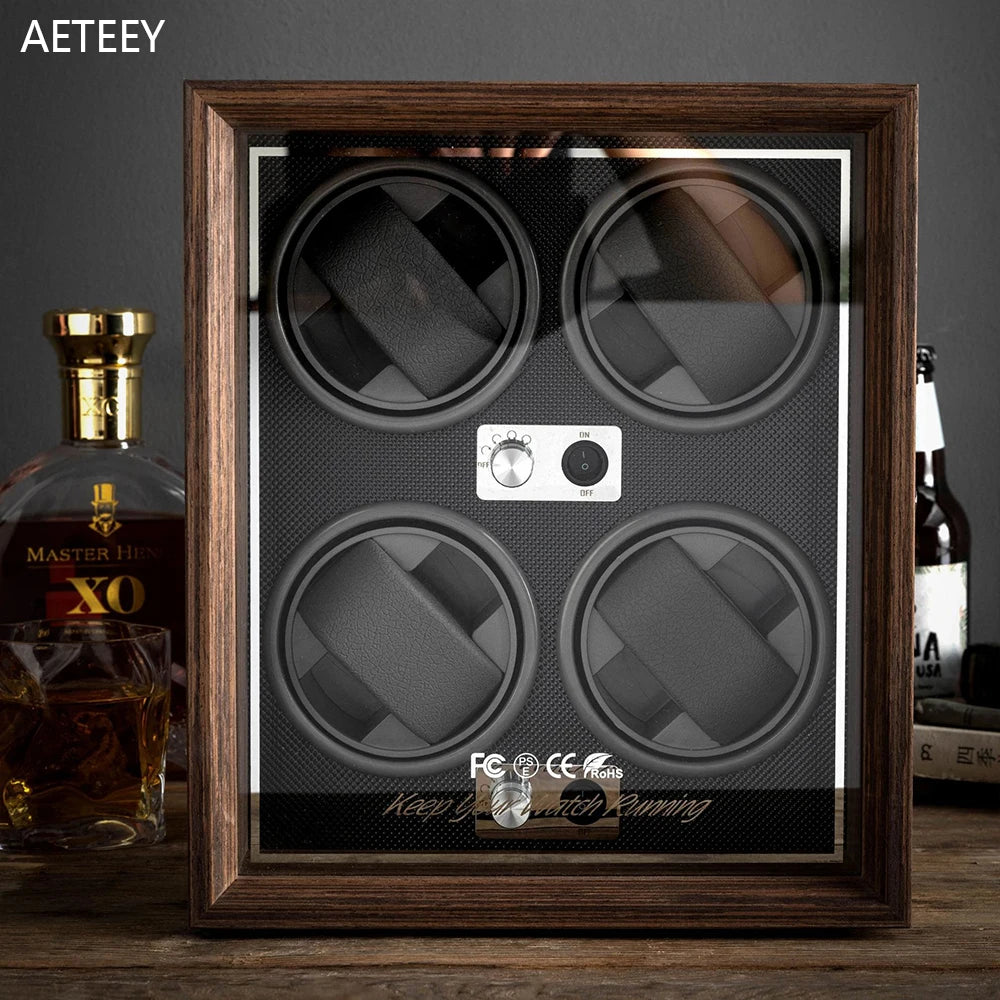 Luxurious 4 Watch Winder Case